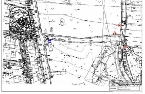 mapa ulic Siemiatycz z wyszczególnieniem ulicy Rogińskiego przy cmentarzu