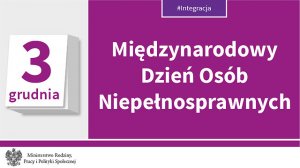 Międzynarodowy dzień osób niepełnosprawnych